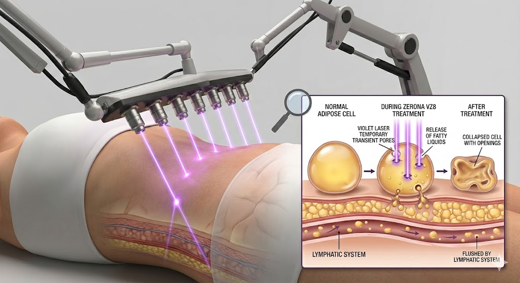 Zerona VZ8 laser therapy in Weston, FL